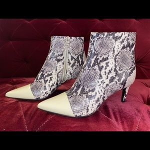 Brand new Rag & Bond snakeskin booties.